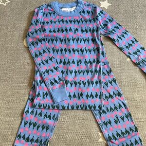 Hanna Andersson Blue and Pink Kids Pajamas